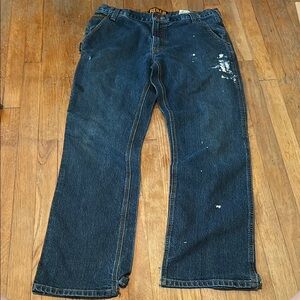 Ariat M4 Rebar Relaxed Fit Carpenter Jeans with flaws (Paint) size 35 x‎ 32